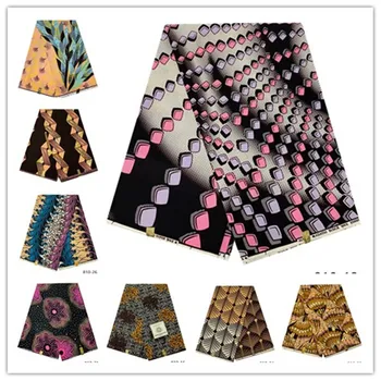 

New Arrival Guaranteed Veritable Wax African Ankara Real Wax Ghana Wax Print Rapper Batik African Printed Fabric 6 yards 810