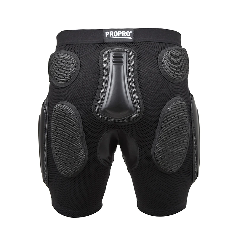 PROPRO Black Motorcycle Shorts Men Anti-drop Armor Gear Hip Butt Support Protection Motocross Hockey Snowboard Ski Protec - Цвет: Black