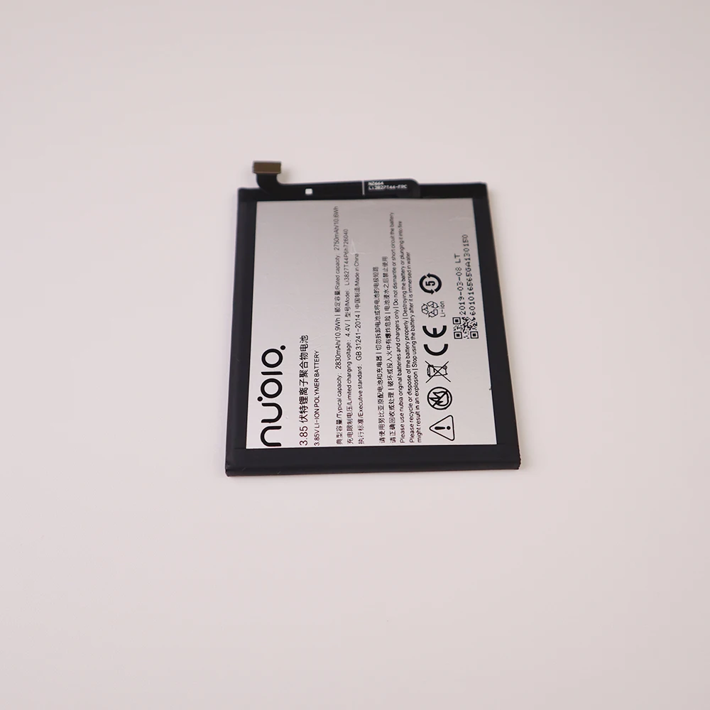 Original battery 3.85V 2830mAh Li3827T44P6h726040 For ZTE Nubia Z11 Mini NX529J Battery