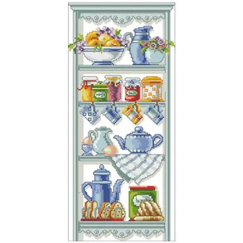 

cupboard patterns Counted Cross Stitch 11CT 14CT 18CT DIY Chinese Cross Stitch Kits Embroidery Needlework Sets