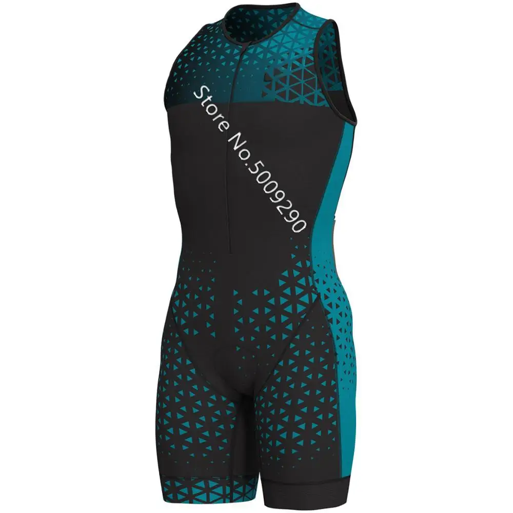 Pro Быстросохнущий костюм для триатлона для мужчин и женщин, без рукавов, для велоспорта, Джерси, Облегающий комбинезон, Майо, для велоспорта, Ropa ciclismo, комплект - Цвет: Зеленый