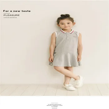 

Girl's Dress 2020 Summer New Fashion Ruffle Fringe Light and Comfortable Cartoon Long-sleeved T-shirt Skirt In The Long Section
