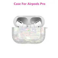 Роскошный чехол с мраморным узором для Airpods Pro, мягкий чехол для наушников из ТПУ для Apple Air pods, чехол для зарядки