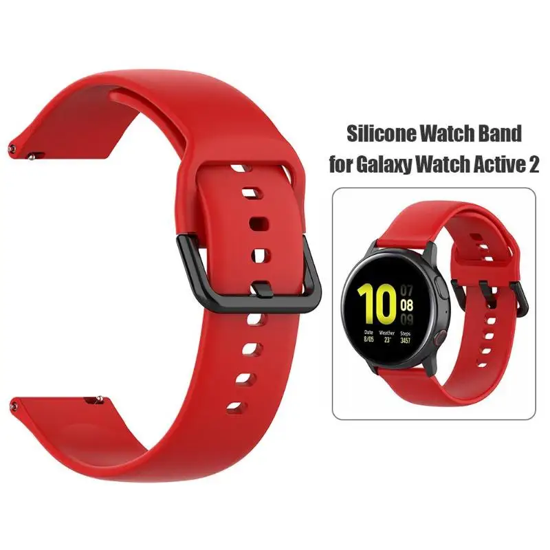 Силиконовый ремешок для часов Ремешок для samsung Galaxy Watch Active 2 40 мм 44 мм L ремешок для часов samsung Аксессуары для часов