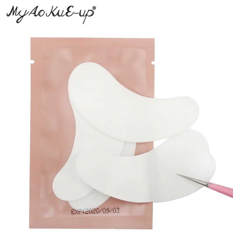 Pink pearl LR Хит, 50 пар бумажные накладки для наращивания ресниц, прививочные наклейки для глаз, 11 цветов, накладки для ресниц под глазами, бумажные накладки для глаз, наклейки - Цвет: Pink pearl LR