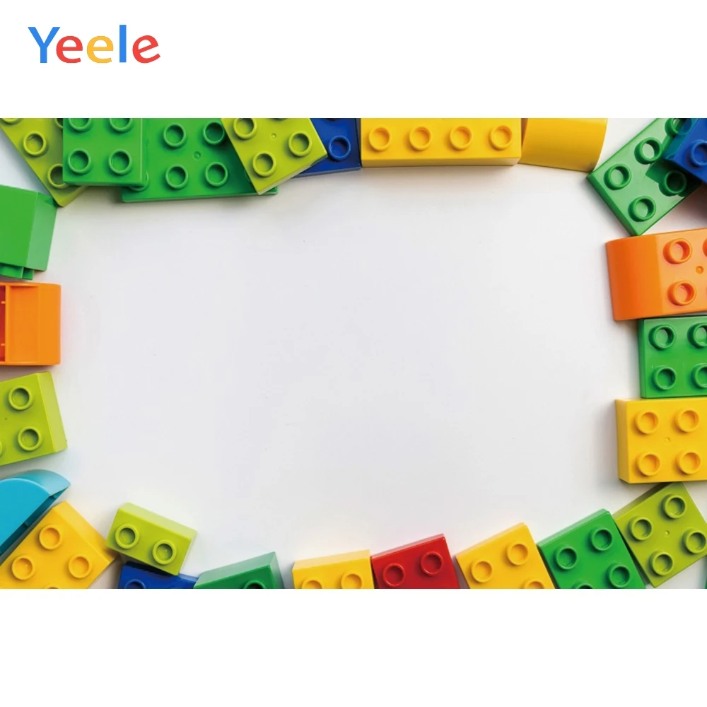 Yeele белая доска Lego строительные блоки детский день рождения фотографии фоны