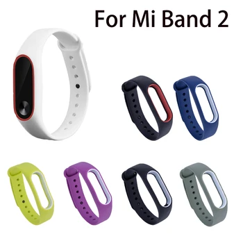 

Double Color For Mi Band 2 Accessories Strap Replacement Silicone Wriststrap For Xiaomi Mi2 Smart Bracelet Strap In Stock