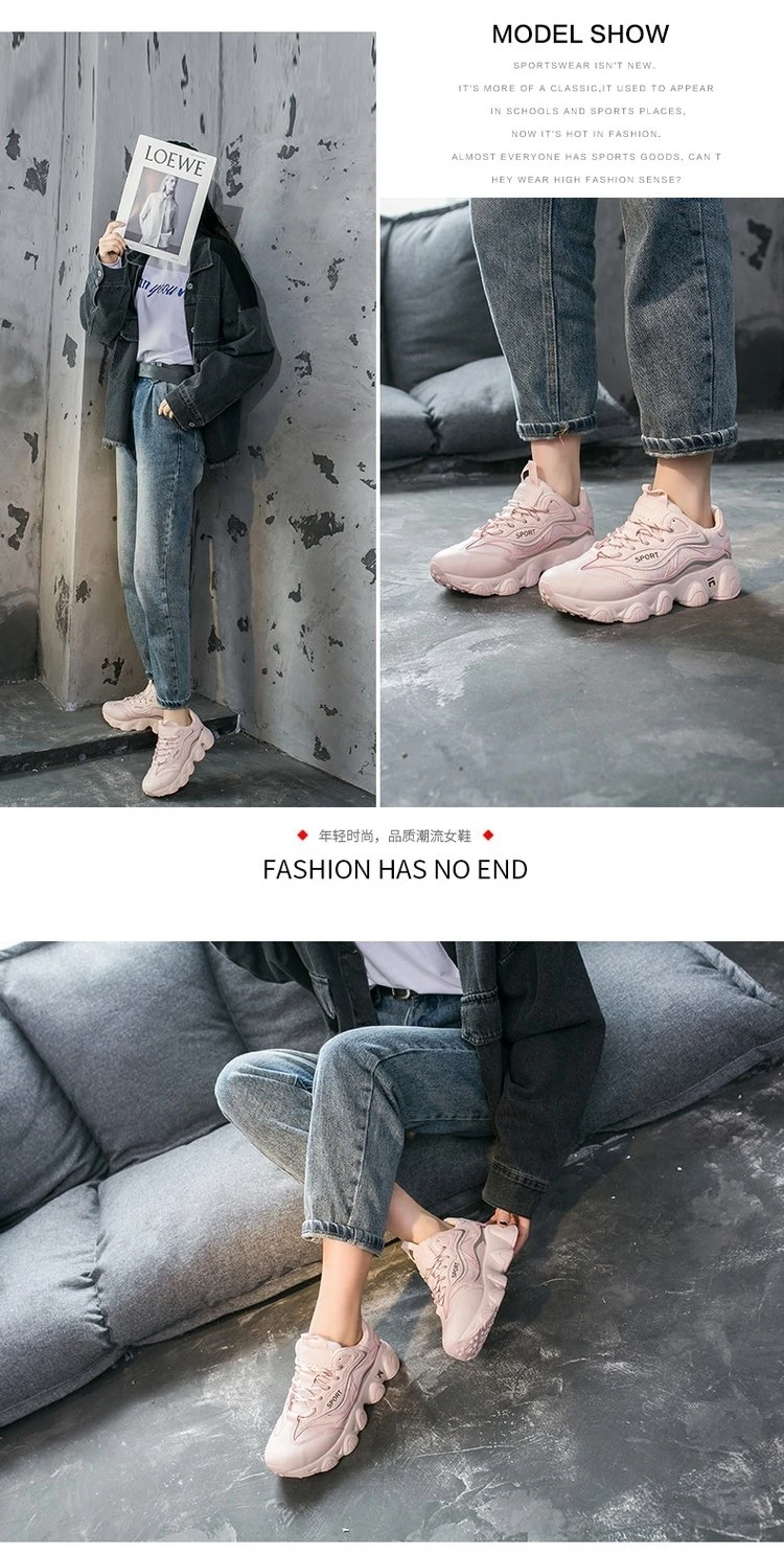 Женские кроссовки на платформе; модные теннисные кроссовки; женские кроссовки на толстой подошве; брендовая прогулочная повседневная обувь; женская Вулканизированная обувь