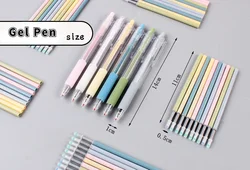 Morandi bolígrafos de Gel de tinta negra Kawaii, bolígrafos de colores, bolígrafos sencillos para estudiantes, suministros escolares de oficina, papelería, accesorios de oficina