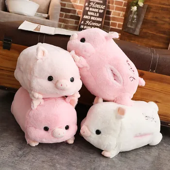 

1pc 50cm Soft Kawaii Love Pig Plush Pillow Stuffed Animal Doll Plush Cushion Hand Warmer Cartoon Pig Toy Kids Girl Birthday Gift