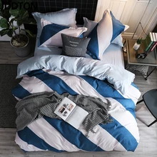 JDDTON 2020 New Classic Colorful Bedding Set 5 Size Solid Color Bed Linings Duvet Pillowcases Cover