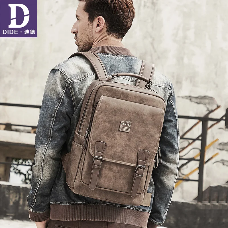 DIDE Повседневный Ретро рюкзак 15 дюймов для путешествий Мужская Дорожная Сумка