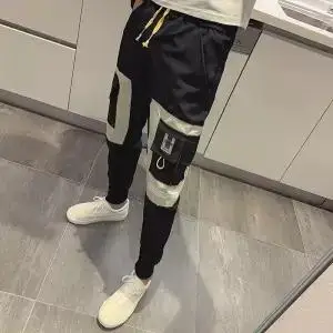 1 New Autumn High Treet Pants Men Fashion Brand Trousers Men Streetwear Mens Joggers Pants Cargo Black Kargo Pantolon Males - Цвет: 1