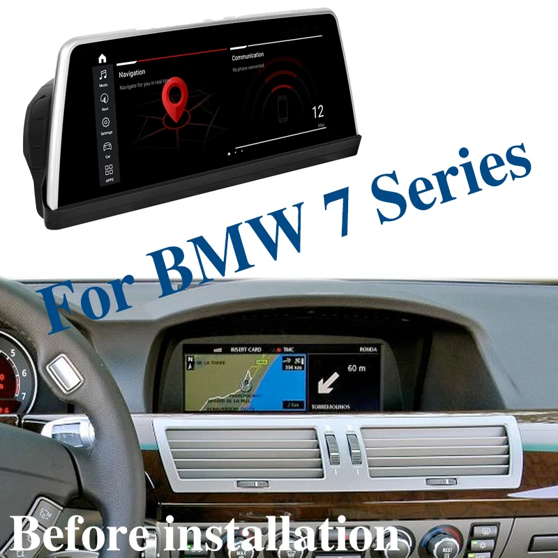 

Car Multimedia Player CarPlay For BMW 7 Series E65 E66 730 735 740 750 760 CCC-EVO ID7 NAVI 4G GPS AHD Navigation 360 BirdView