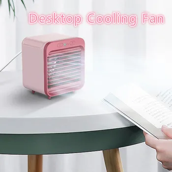 

Mini Desktop Cooling Fan Small Table Cooling Fan Can Add Water Air Cooler Air Conditioner Cooling Artifact Refrigeration Spray
