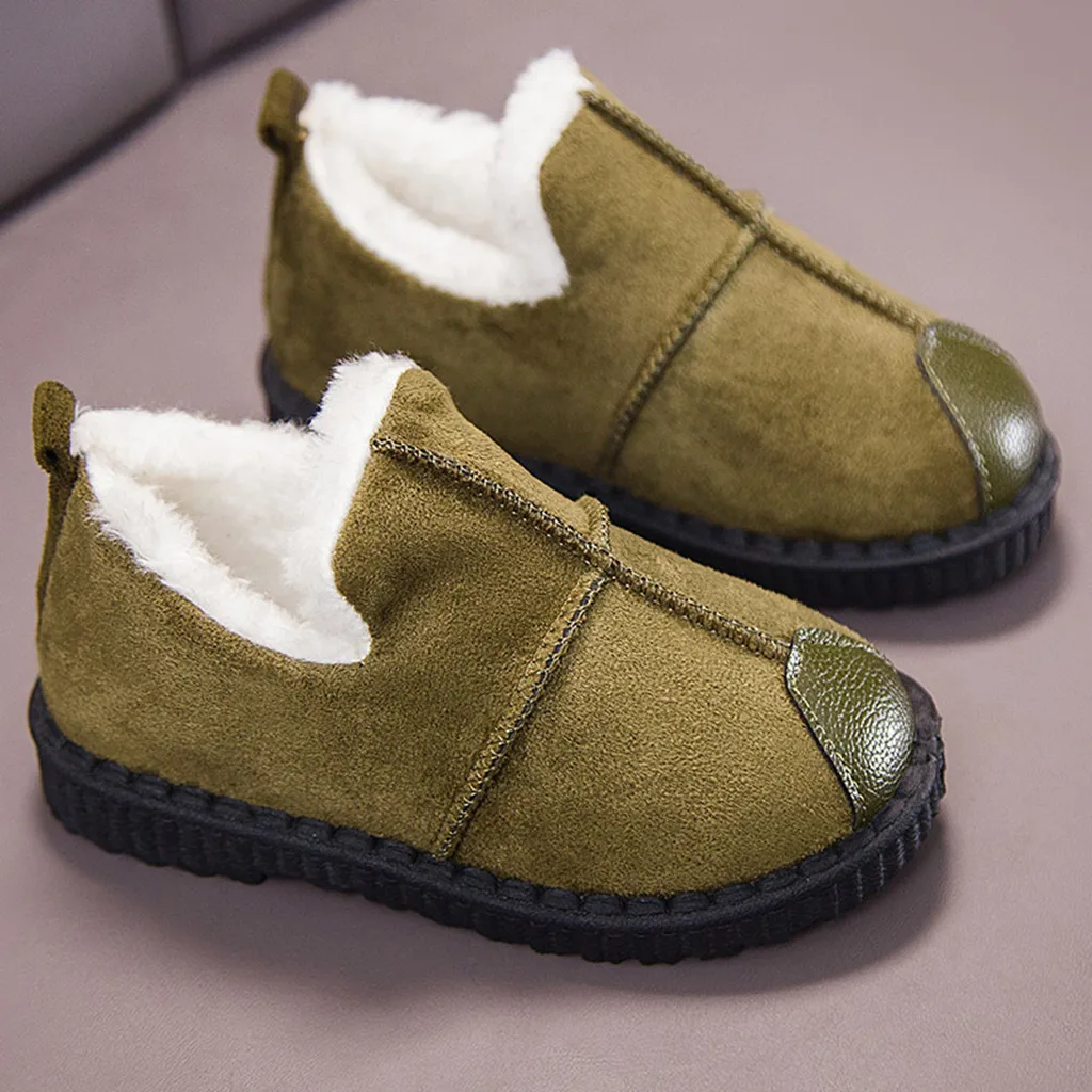 Модные детские ботинки для маленьких девочек и мальчиков; zapatos scarpe; спортивные короткие ботильоны; Повседневная Теплая обувь; botas buty chaussure