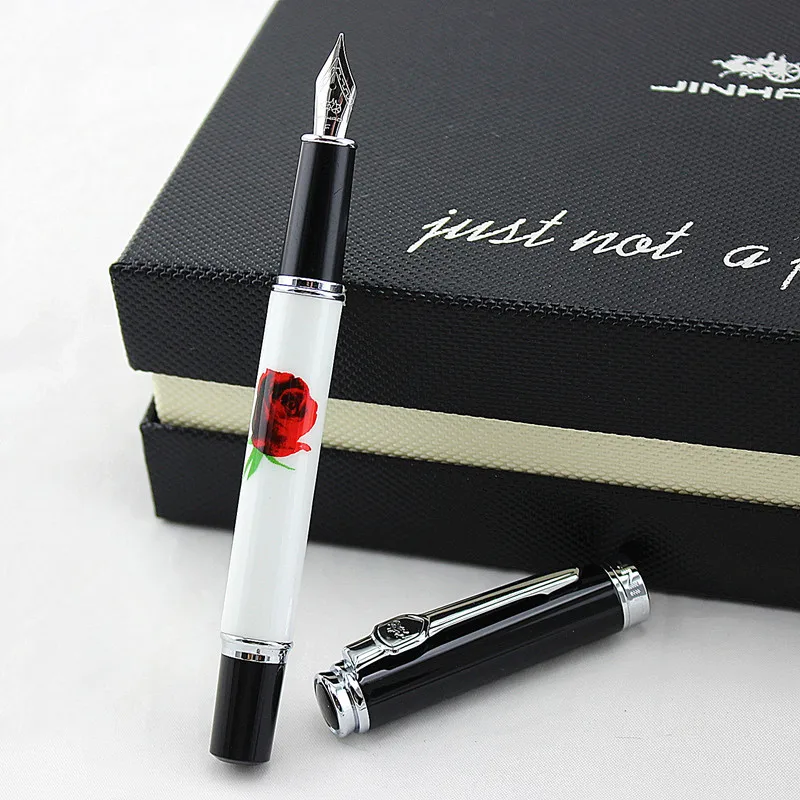 Высокое качество подарочный набор ручек Jinhao 8802 Высокое качество 0,5 мм перо офисная ручка металлическая Роскошная авторучка
