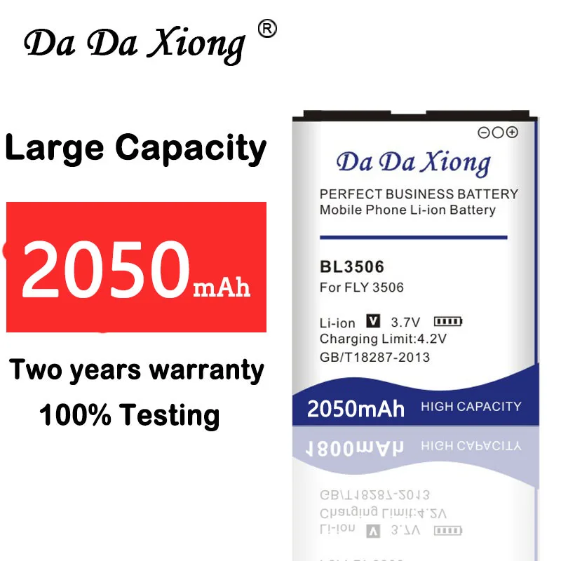 2050mAh BL3506 Li-ion Phone Battery For FLY E154 Mobile Replacement | Мобильные телефоны и аксессуары