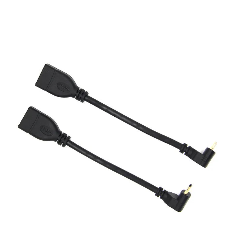 Кабель HDMI MINI гнездовой кабель 90 градусов угловой для камеры планшета HDTV 1080p PS3 Evo HTC