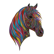 

New Kids Building Block Puzzle 100 200 300 Pieces Brain Game Box Wooden Toy Horse Head Pattern Gift Jigsaw Puzzle Dropshipping