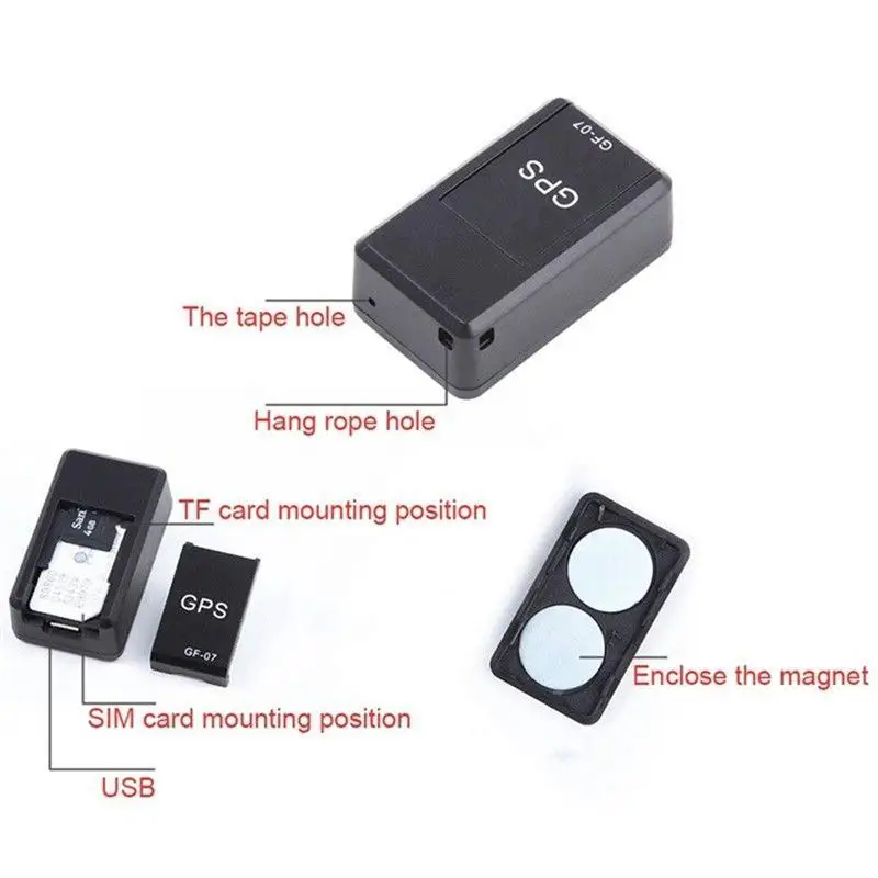 GPS Tracker for Vehicles, Mini Portable Real Time Magnetic GPS