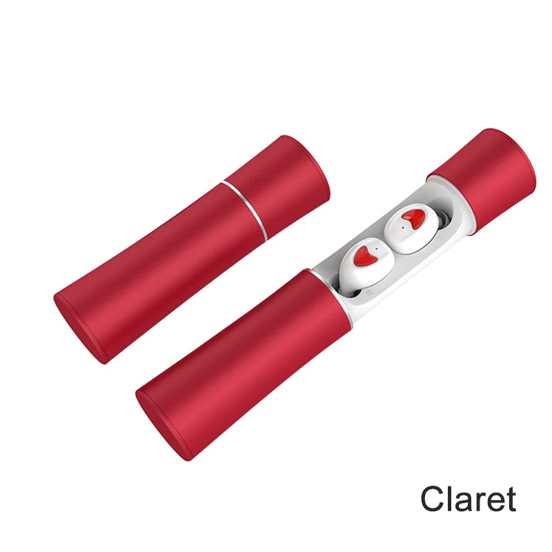 Новинка, bluetooth-гарнитура Tw20, bluetooth-гарнитура, беспроводная, металлический, алюминиевый сплав, TWS5.0, зарядная корзина, разноцветные стерео наушники S2 - Цвет: Красный