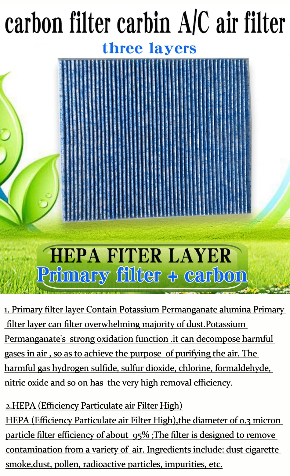 Cabin Air Filter For Infiniti Ex Fx G Q50 Q60 Qx50 Qx70 Length Mm