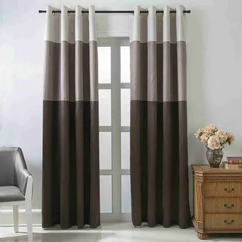 

Solid color home decoration living room curtains window fabric black ready luxury Drapes treatments brand