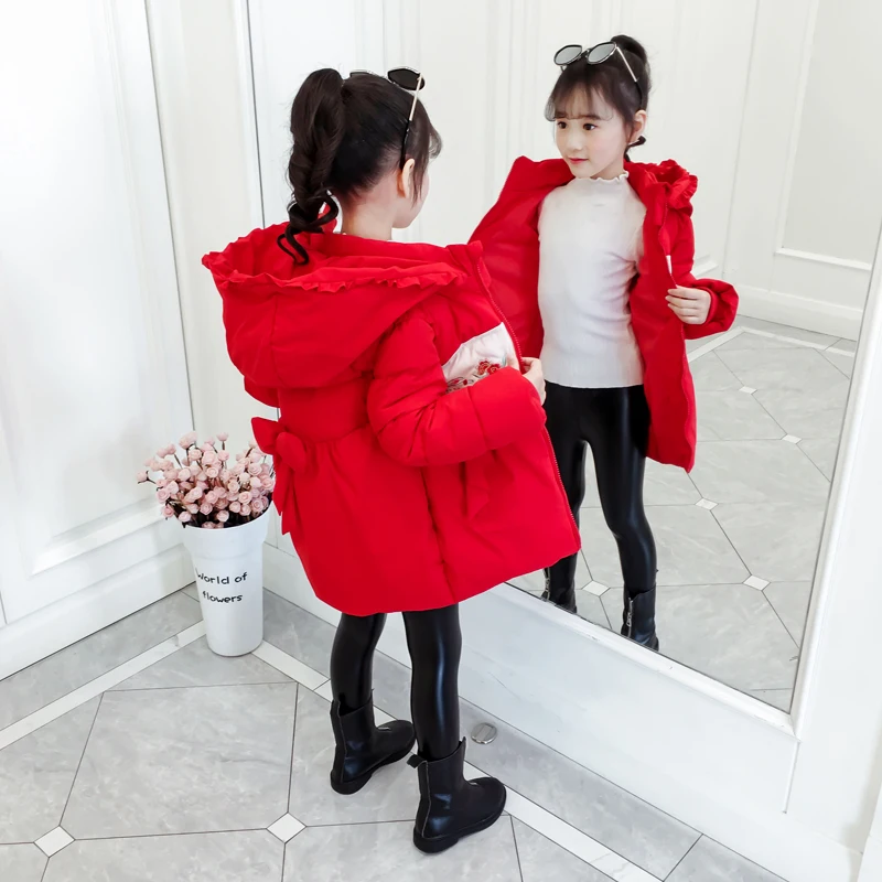 

2019 Winter New Girls Warm Coat Fleece Party Jacket Snowsuit 3-12y Baby Zip Up Coat Outerwear Kid Clothes Toddler Girl Jacket 10