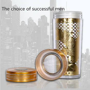 

2019 New Pure Silver Health Cup Pure Silver Water Cup Silver Ion Plated Silver Liner Thermos Water Bottles for Men