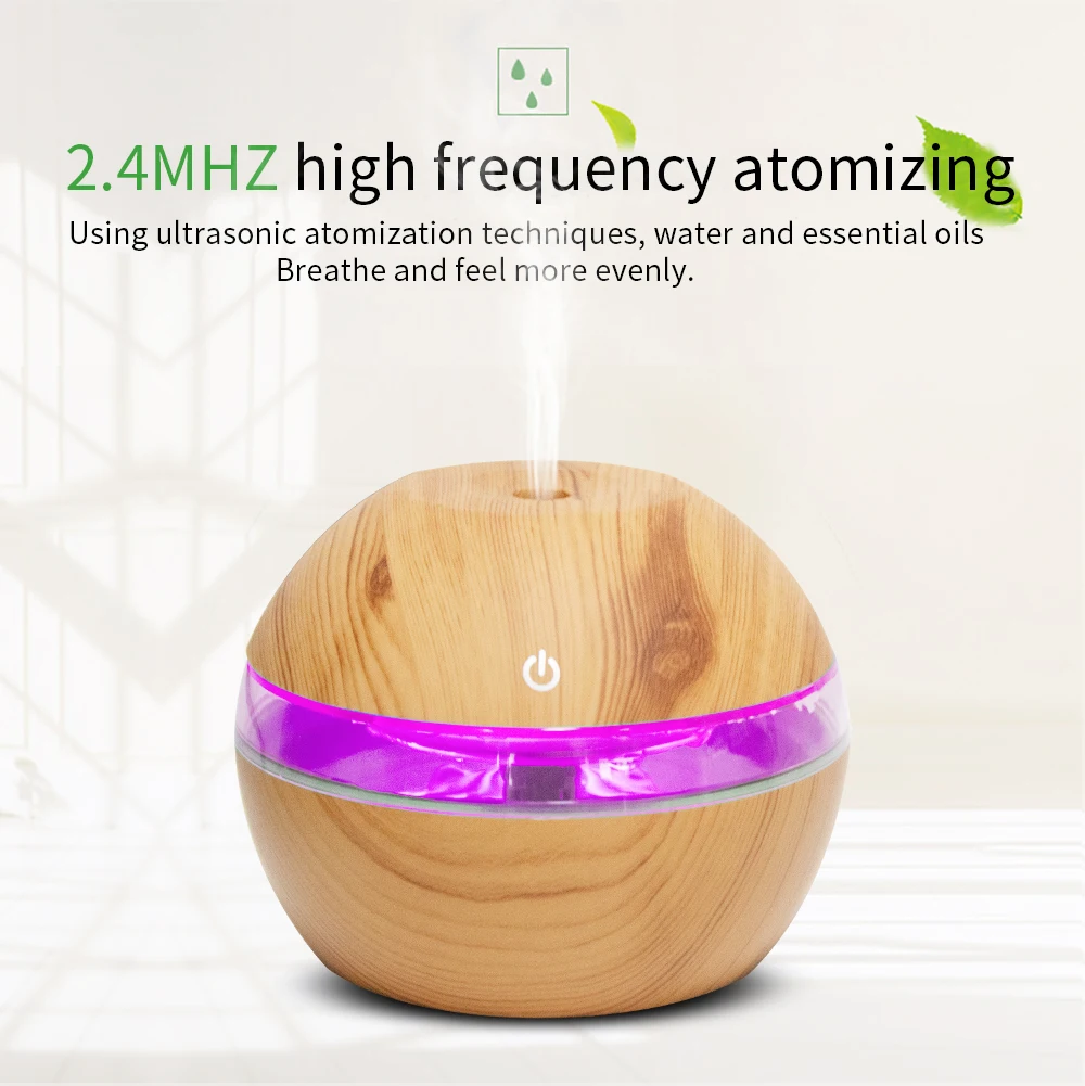Online P USB Elektrische Ultraschall luftbefeuchter Aroma Diffuser Ätherisches Öl Aromatherapie 7 Farbe LED Kühlen Nebel Maker für Office Home