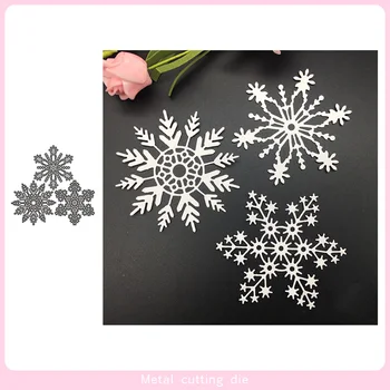 

3pcs Winter snowflake Metal Cutting Dies for DIY Scrapbooking Photo Album Decorative Embossing Paper Card Crafts Die Cut 2019