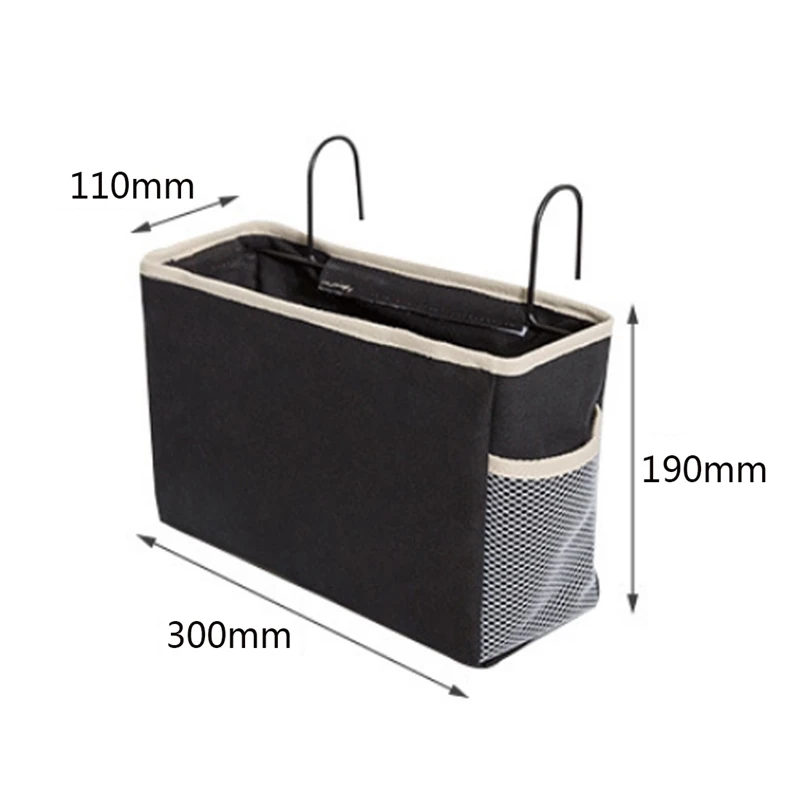 

Bedside Storage Organizer Dorm Room Phone Book Magazine Storage Bag Holder With Hook Tv Remote Caddy Bunk Bed Pocket Save Spac