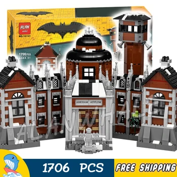 

1706pcs Super Heroes Batman Movie Arkham Asylum Madhouse 10741 Figure Building Blocks Assemble Toys Compatible with