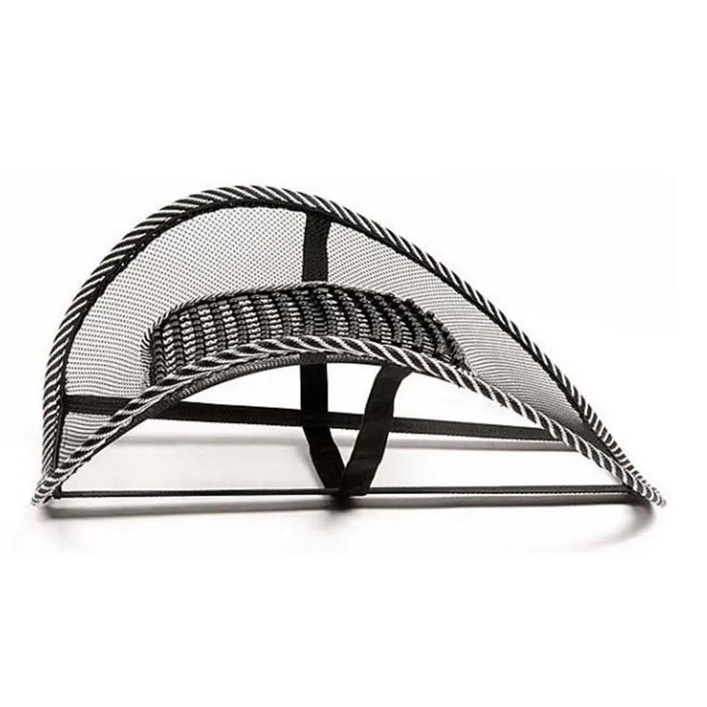 

Mesh car massage lumbar cushion Summer ice silk massage size leather nails mesh office lumbar cushion pillow