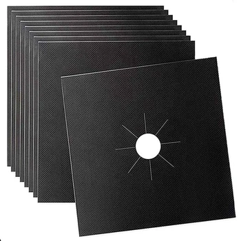 

Gas Stove Burner Liners - 0.3 Mm Thick Heavy Duty Ptfe Material, Non-Stick, Non-Toxic, Reversible And Reusable Stove Top Burner