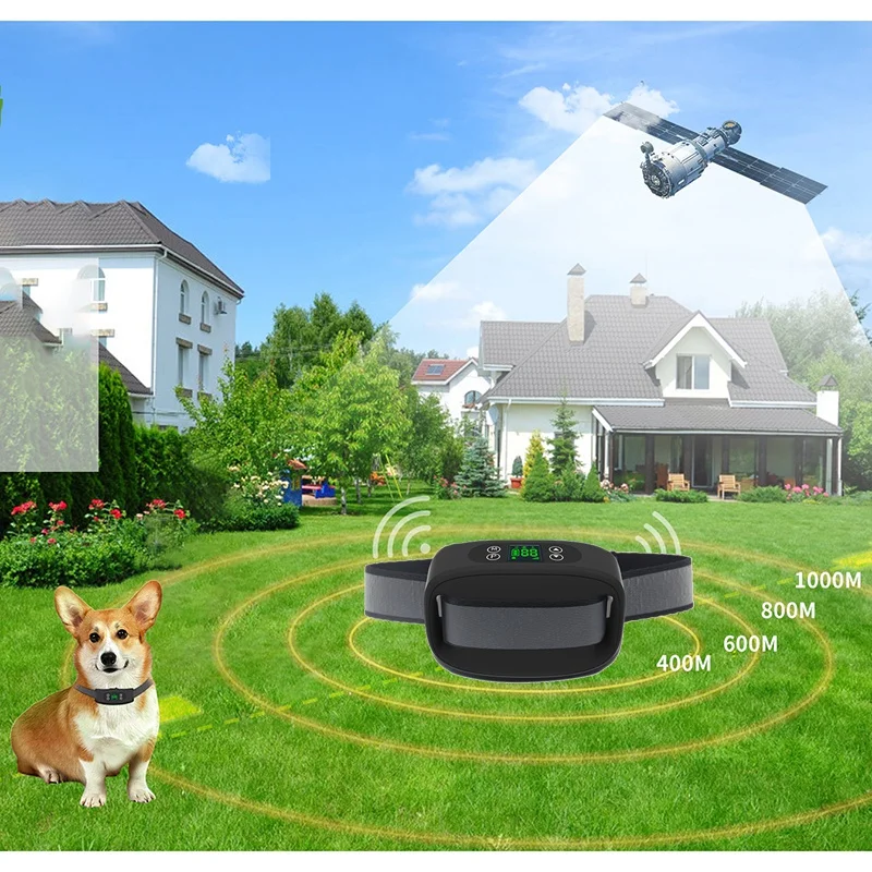 

Dog Fence Wireless & Training Collar Outdoor, Electric Wireless Fence for Dogs with Remote, Adjustable Range Control, Waterproof