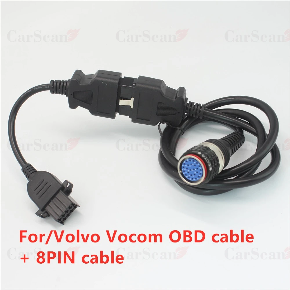 

8pin / FCI Cable Vocom 88890306 with vocom 88890304 OBD2 Cable for volvo Vocom 88890300 vocom ii 88894000 truck diagnostic tool