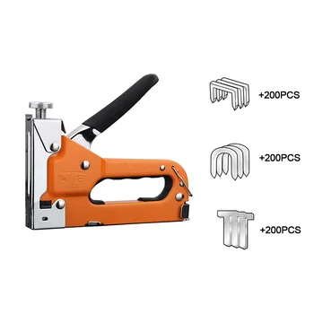 

Three with manual nail gun multi-purpose nail gun ut type code nail gun straight nail slot woodworking nail gun set