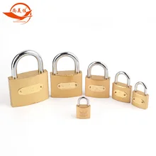 Висячий замок напрямую от производителя Висячий Замок Имитация меди 25 мм одиночный Открытый имитация медный замок настраиваемый через Op