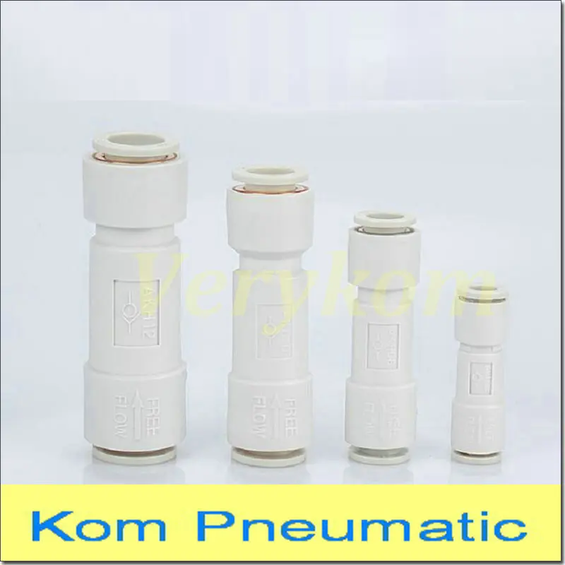 

Verykom Pneumatic Air Check Valve One-way Valves AND OR Valve One Way SMC Type AKH 4/6/8/10/12 MM Quick Fitting Fast Connector