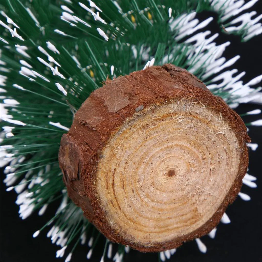 Настольный Рождественская елка с светодиодный свет украшения Поставки маленький сосна помещен в для художественного оформления ногтей, ручная работа мини рождественскую елку, 8P