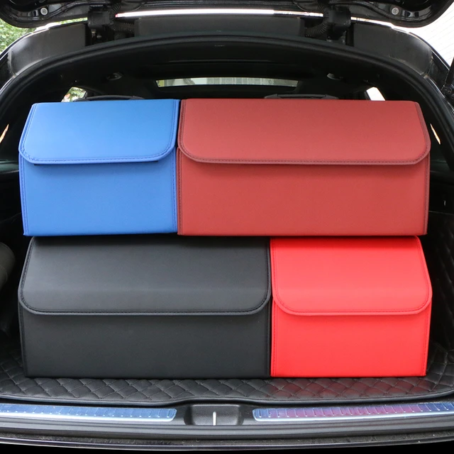Hochwertiger Leder-Kofferraum-Organizer Rücksitz-Aufbewahrung tasche  Mehrzweck-Kofferraum-Organizer Autozubehör - AliExpress