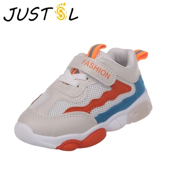 

JUSTSL Girls Boys Sports Shoes 2019 Autumn Children Wild Running Shoes Casual Fashion Sneakers For Kids