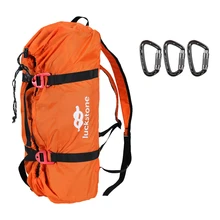 Складной Скалолазание Веревка Шнур сумка для хранения рюкзак с 3 шт. карабин