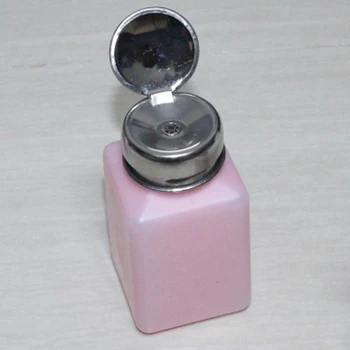

Portable 200ml Nail Art Empty Pump Dispenser For Nail Art Polish Liquid Bottle Tool