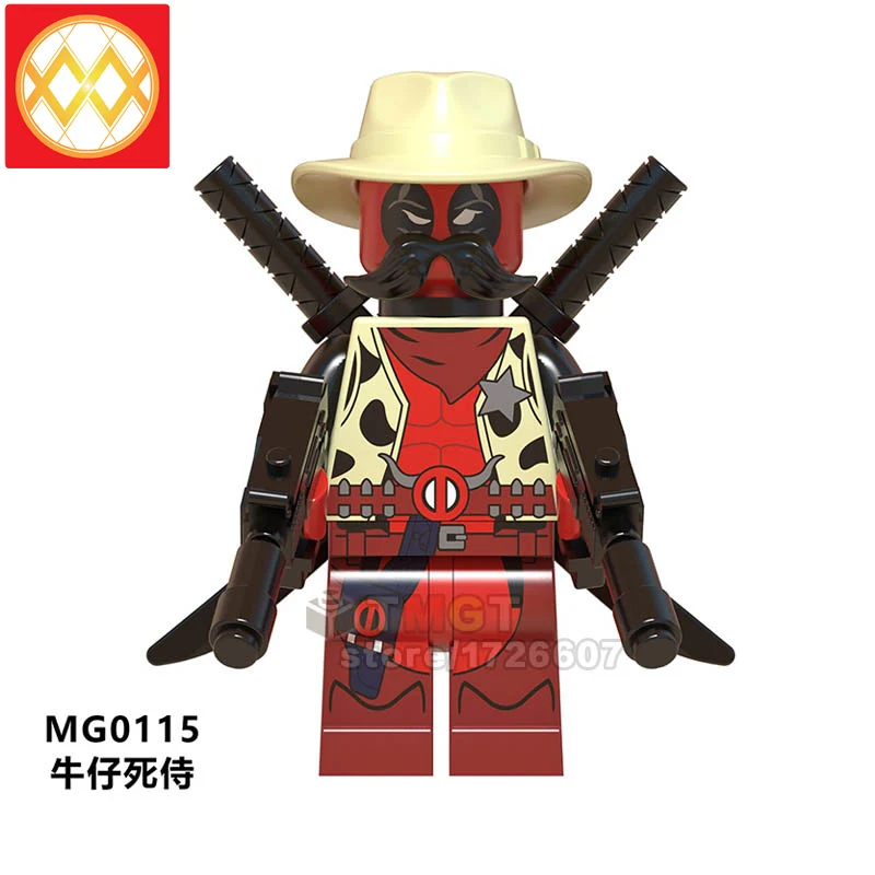 MG0115 100 шт./ Deadpool2 конструктор Spiderman машина для уничтожения Росомаха Colossus кабель Харли Куинн строительные блоки детские игрушки - Цвет: MG0115