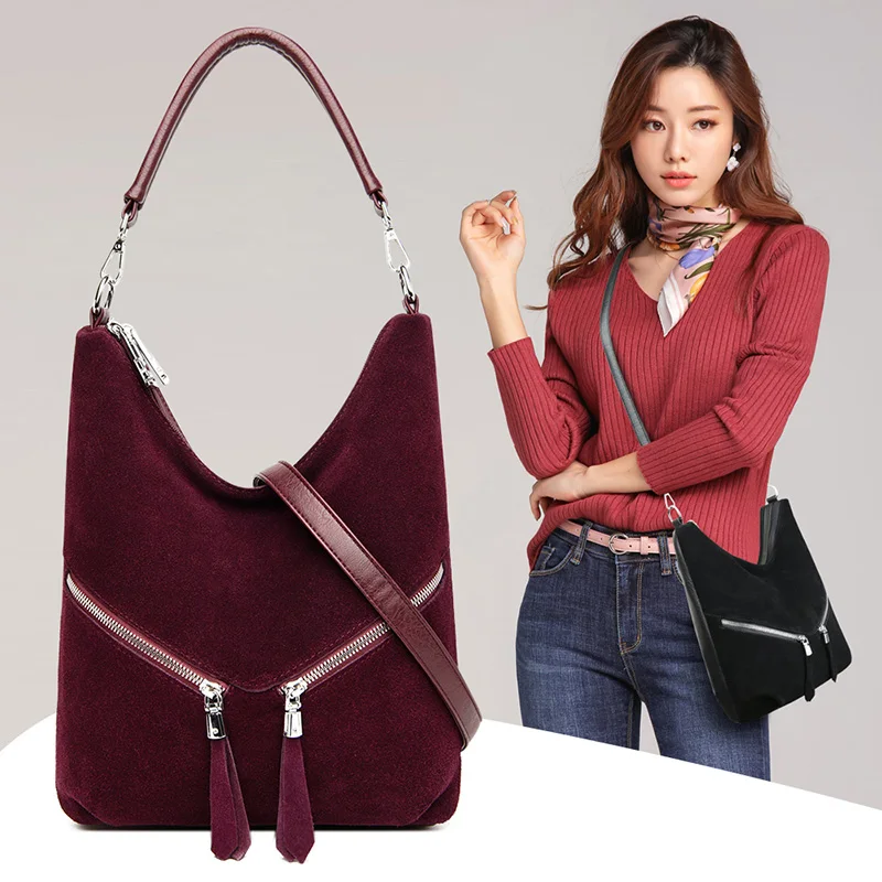 

2020 Fashion Large Capacity Handbags For Women Double Shoulder Strap Messenger Bag Luxury Soft Leather Ladies Travel Tote Bags