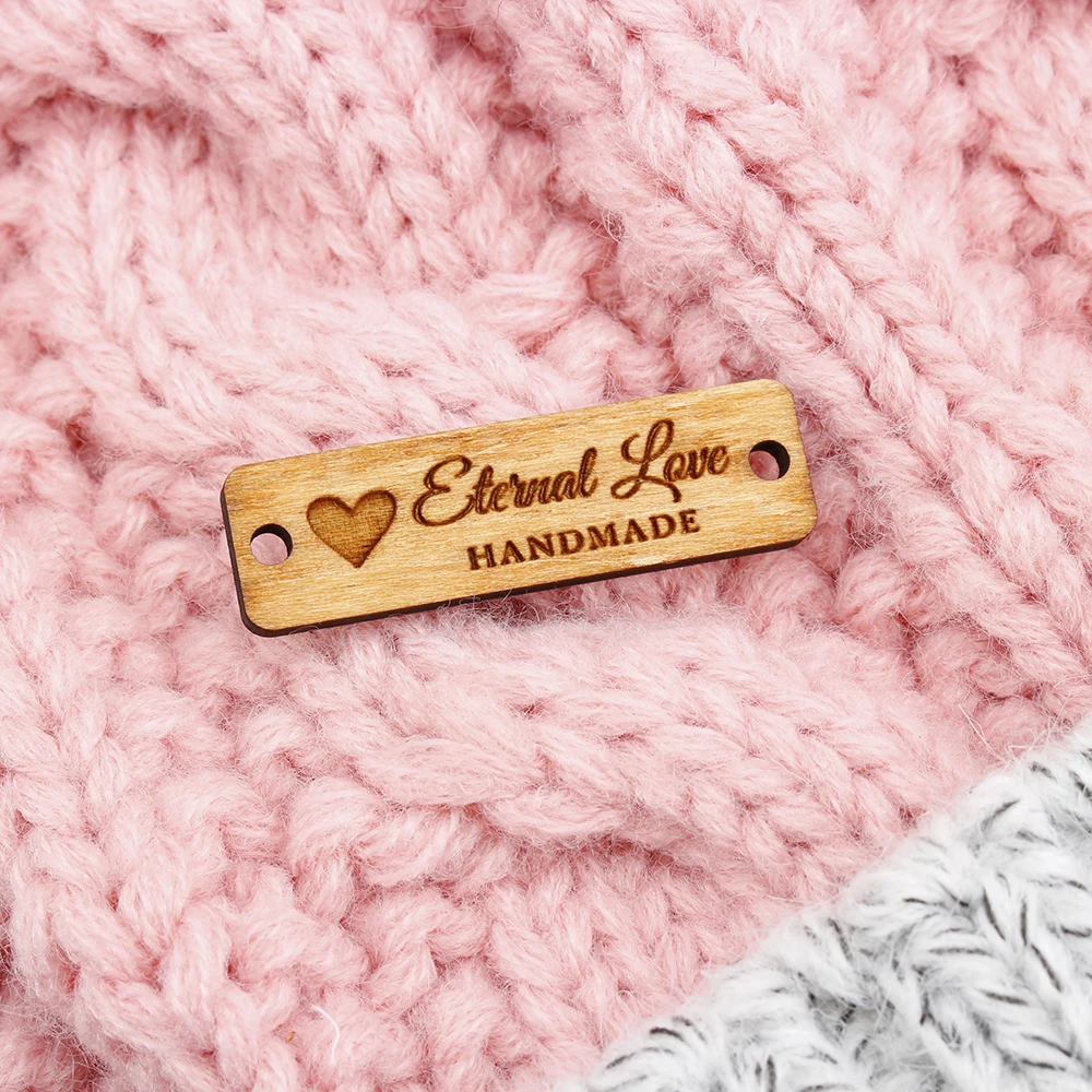 

Wooden labels, knit labels, Custom Design, custom engraving labels, Personalized Brand, Name Tags (WD3138)
