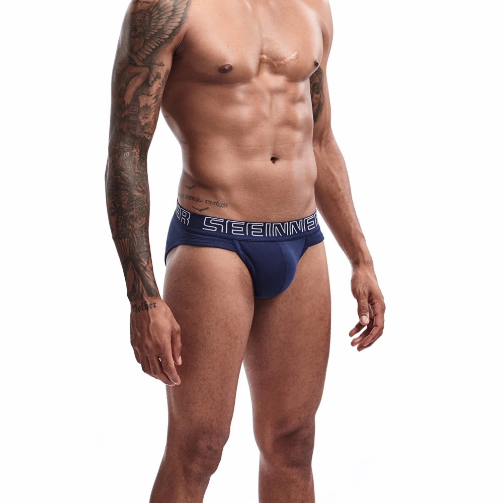 Мужские сексуальные трусики Seeinner хлопок Homme трусы мужское сексуальное нижнее
